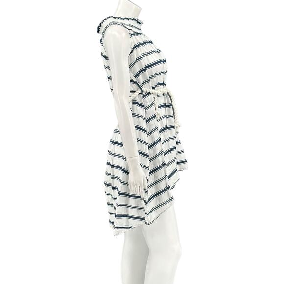 Faithfull the Brand Dress Womens 4 Nautical Rope Belted Off the Shoulder Beachy - Picture 3 of 8